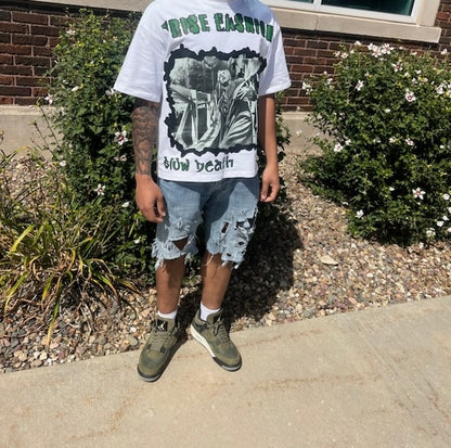 Motion Sickness Tee (WHTxGRN)